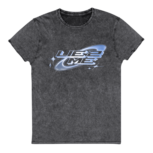 LIE 2 ME - Printed Logo Denim Shirt